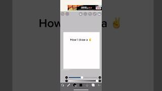 How I draw a peace sign