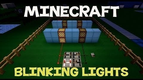 How to build blinking lights in Minecraft!!