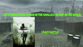 PLAYING ON THE SMALLEST MAP IN THE WORLD ON MW1 REMASTERED (bots)