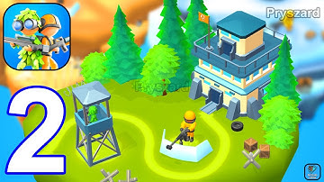 Army Defence - Gameplay Walkthrough Part 2 War Commander Base Defense level 4 (iOS, Android)