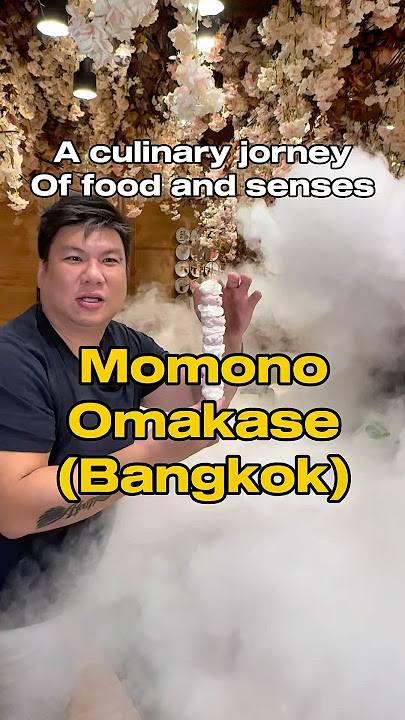 Momono omakase has The highest quality and most theatrical 23 course omakase in Southeast Asia