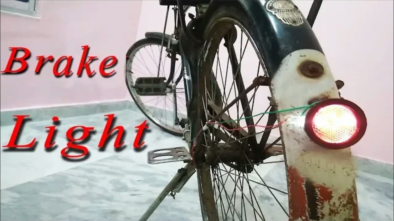 Bicycle Brake light at home innovative ideas YouTube