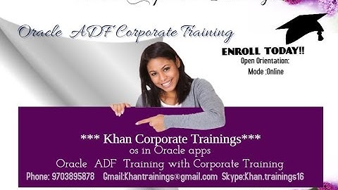 Oracle ADF  Demo +919703895878