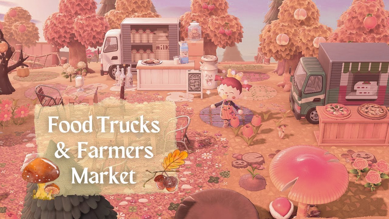 autumn farmers market & food truck build~! 🍁 animal crossing new horizons twitch livestream 10/8/22