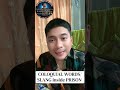 COLOQUIAL WORDS/ SLANG inside PRISON part 2 #bucor #application #pdl
