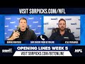 NFL Opening Line Report - Week 5 Odds - YouTube