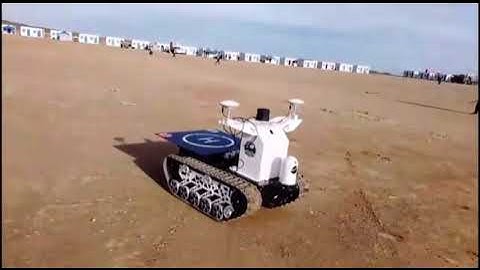 All-terrain heavy-duty climbing robot tank chassis for excavators