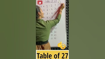 Trick for table of 27 | 27 table trick #shorts #youtubeshorts |Easy Trick to Learn Table of27 #trend