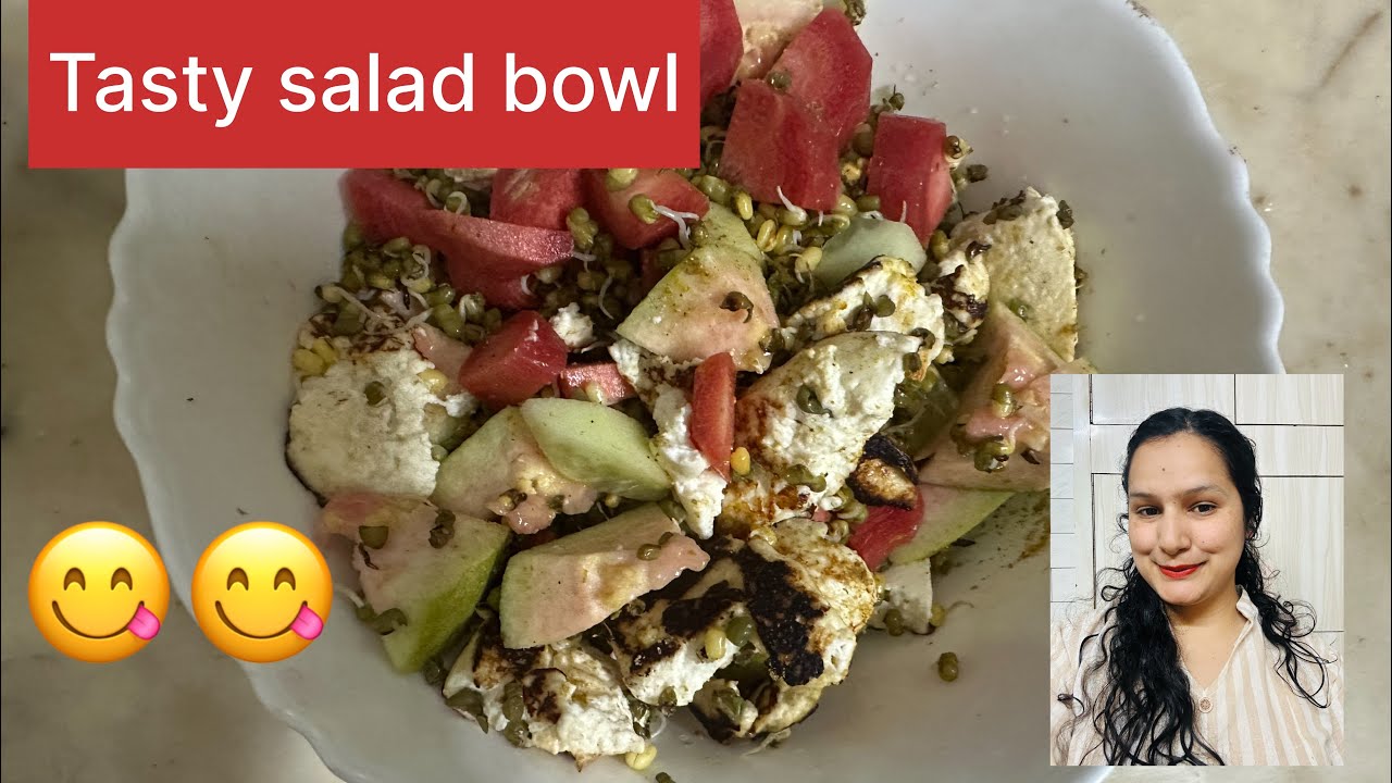 Healthy instant tasty salad bowl banaya aaj #youtuber #food #recipe #cooking 