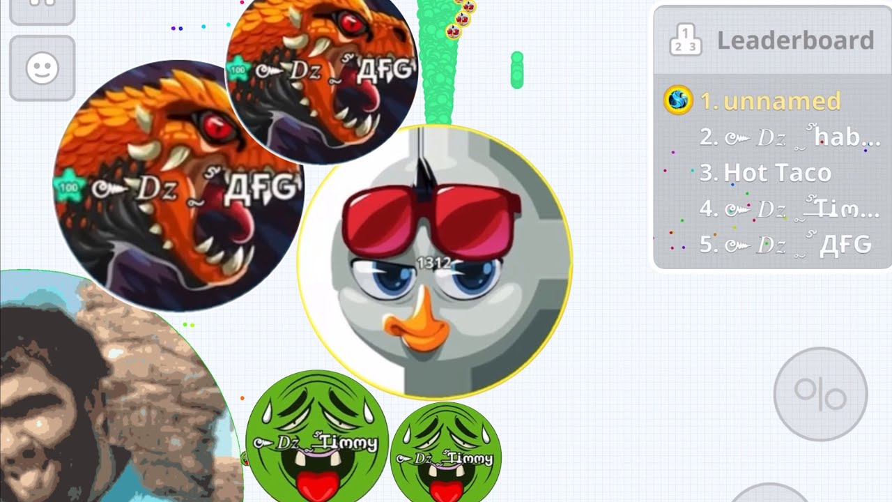 Shera VS DZ clan 😎🦆 - Agar.io Mobile