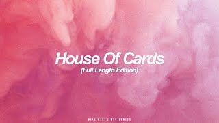 House Of Cards (Edisi Panjang Penuh) | Lirik Bahasa Inggris BTS (방탄소년단).