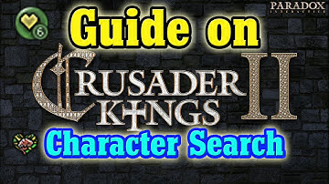 CK2 - Guide - Character search tab