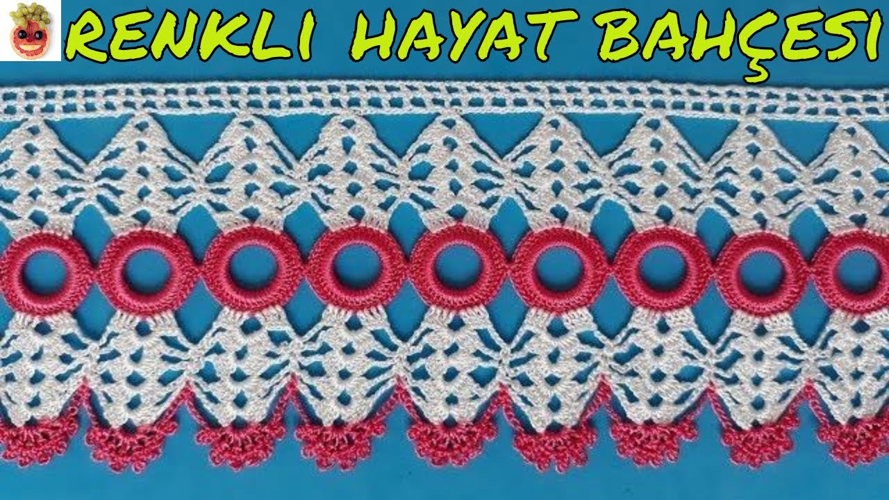 Стильная модель края кружевного полотенца