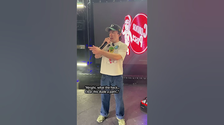 Had to stop the show