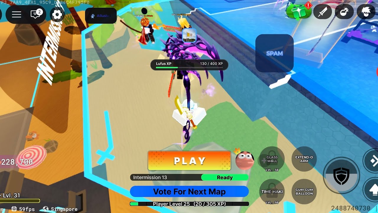 Playing Death Ball with Allusive script - YouTube