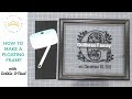 How To Make a Floating Frame with Cricut