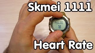 Спортивные часы Skmei 1111 с пульсометром - посылка с Aliexpress