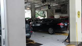 Fresh high mileage oil change at Grease monkey