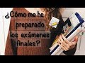 ¿Cómo me he preparado mis exámenes finales? Mis apuntes / MEDICINA