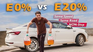 E0 vs E20 Petrol - Real World Mileage Test | After Keeping Everything Same
