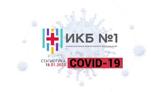 Статистика ИКБ №1 по COVID-19 16.01.2023