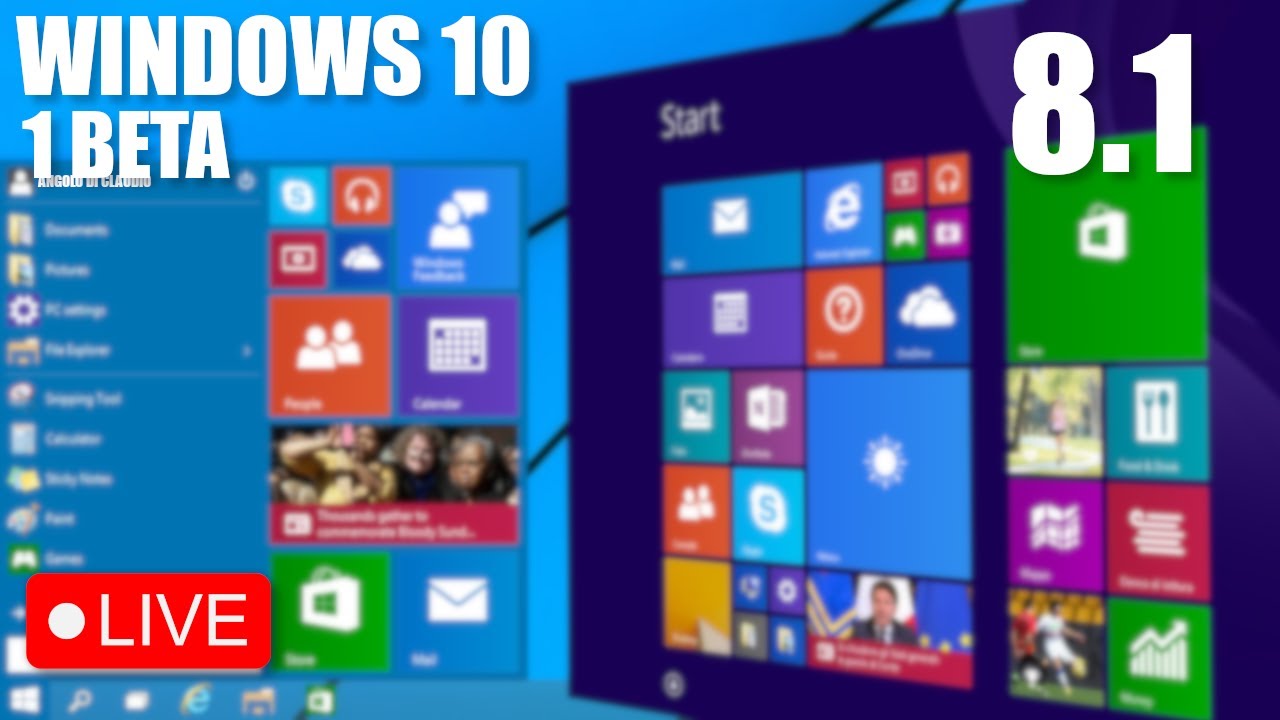 🔴 LIVE - Windows 8.1: Il Preludio a Windows 10 - YouTube