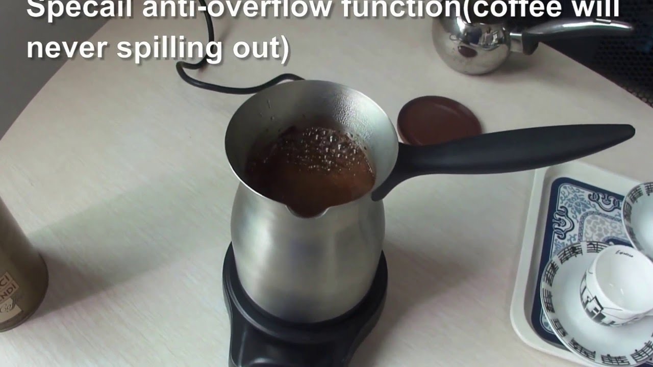 Electric Turkish coffee maker Nevery Spilling Out 