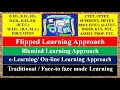 Flipped learning blended learningelearningonline learningtraditionalface to face modelearning