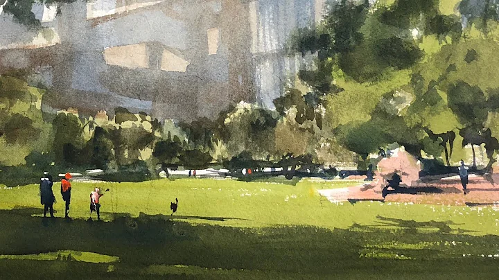 Advancing with Watercolor: Christopher Columbus Park - Composing and Center of Interest