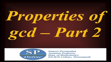 S1 B.Sc; Number Theory; Lecture 12-Properties of gcd-Part 2