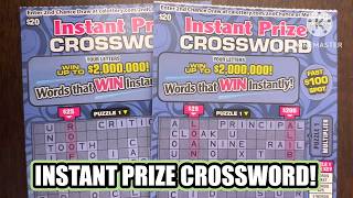 INSTANT PRIZE CROSSWORD CA Scratchers