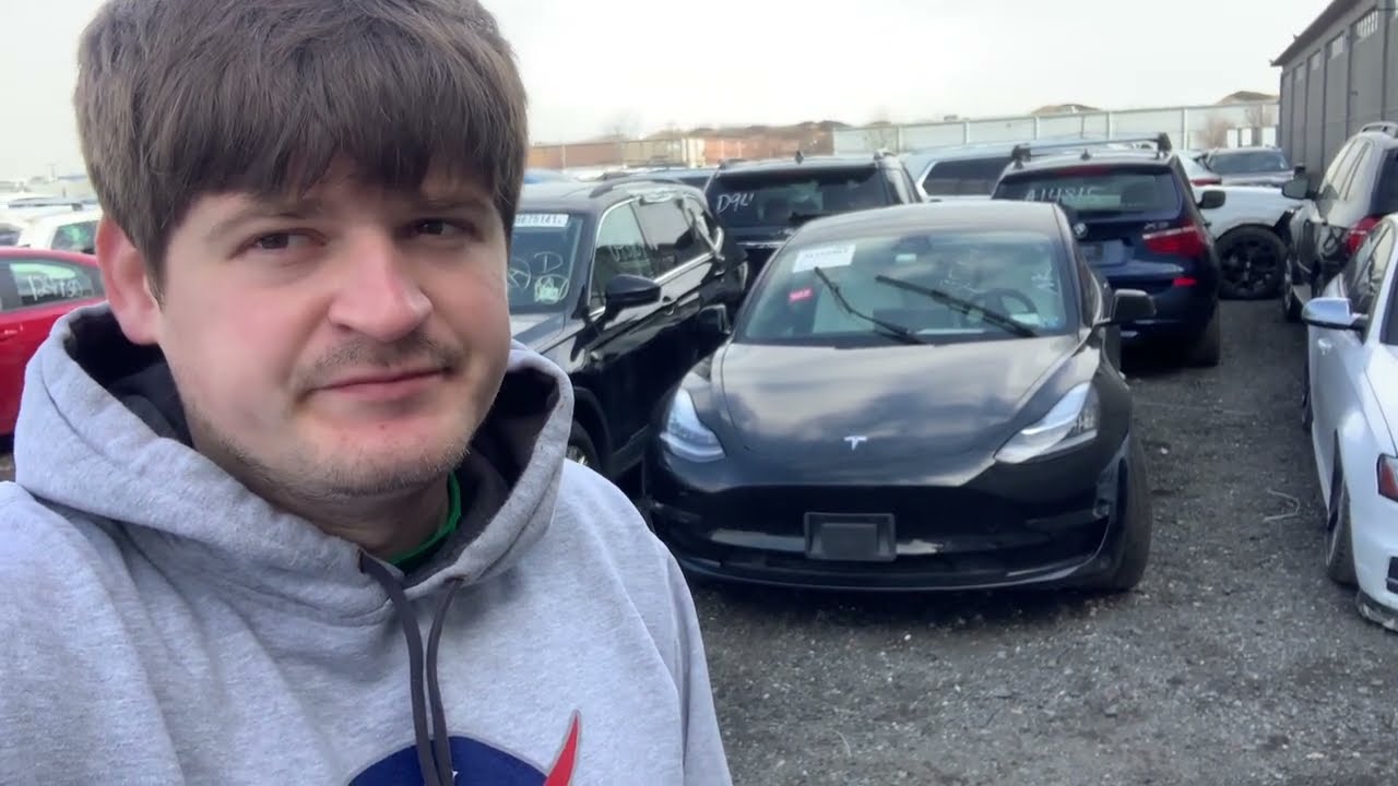 Погрузка контейнера Tesla model 3, Cadillac xt5, ford transit, Nissan Leaf