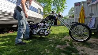 TEST RIDE !!! 06 BOURGET DRAGON 113' CHOPPER        PART 3