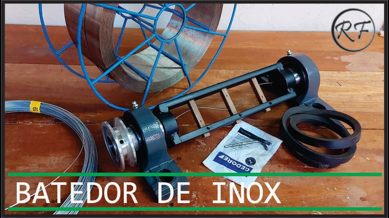 Batedor de arame inox para gaiolas.