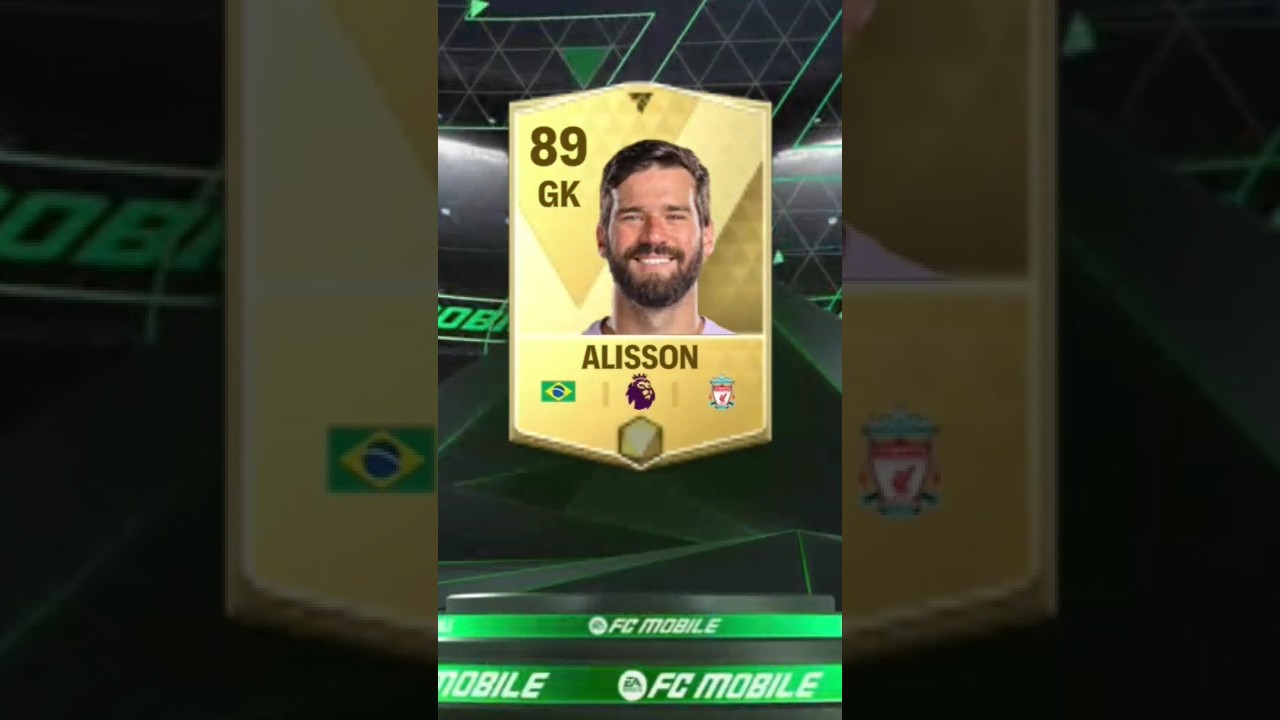 I got 89 rated Allison Becker(GK) worth 9.9 million coins 🪙 in EAFC mobile