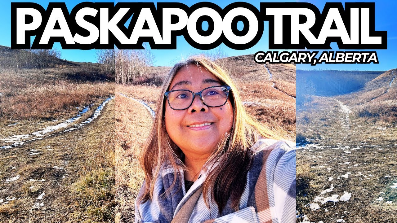 Paskapoo Hiking Trail in Calgary, Alberta - Walking Trail Winter 2023