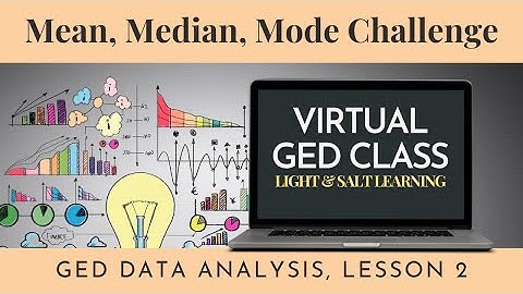 Mean, Median, Mode and Range Challenge: GED Data Analysis Class 1