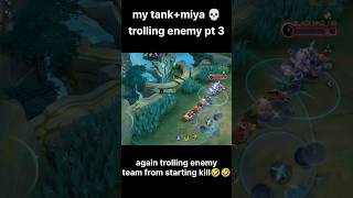 Miya and gloo funny moments 😂😂😂 #mlbb #miyamlbb #gloomlbb