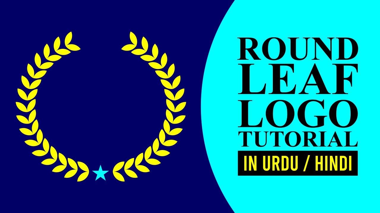 Round Leaf Logo design tutorial in Corel Draw (Urdu/Hindi)