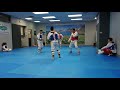 Ryus taekwondo 3 vs 1 yellow belt