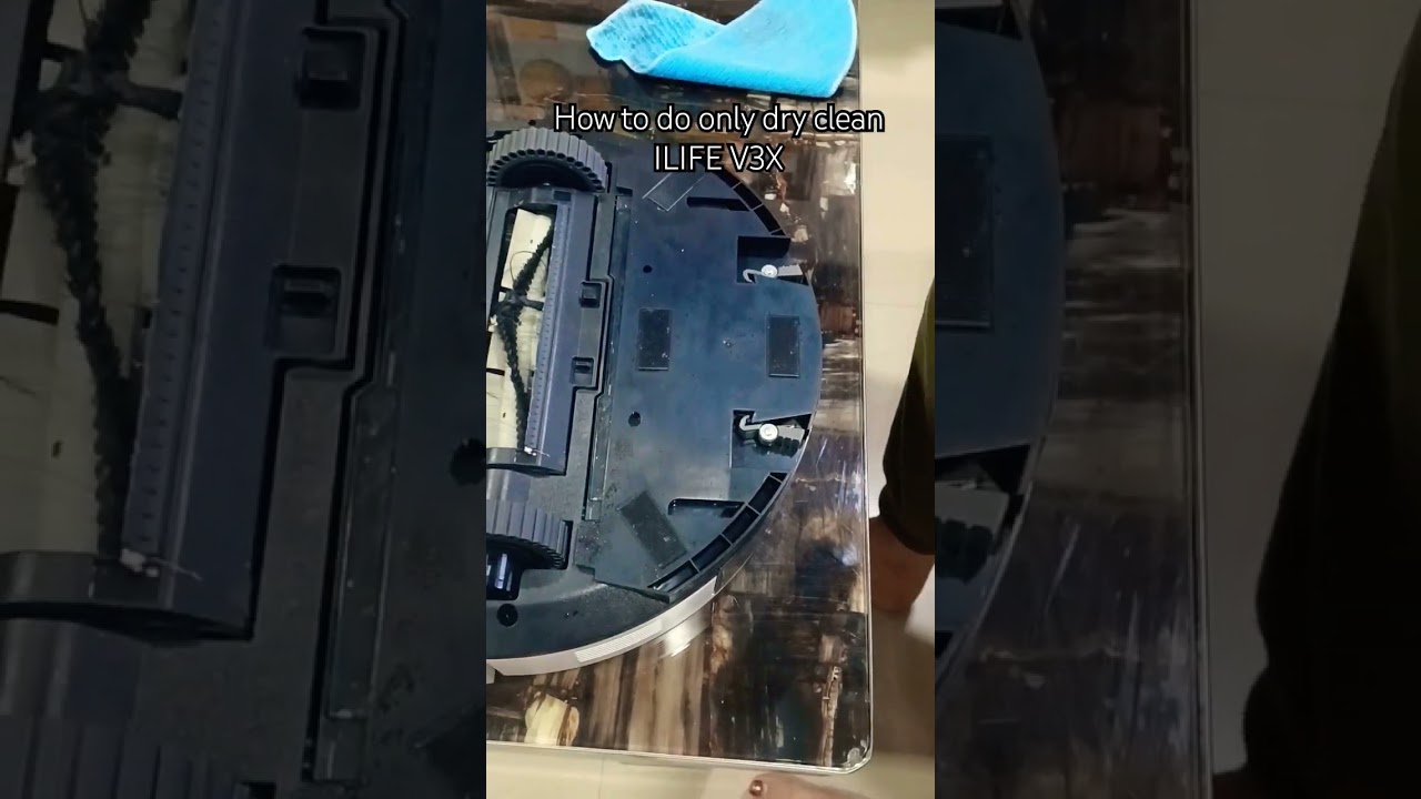 How to do only dry cleaning with ilife v3x robotic vaccume cleaner 