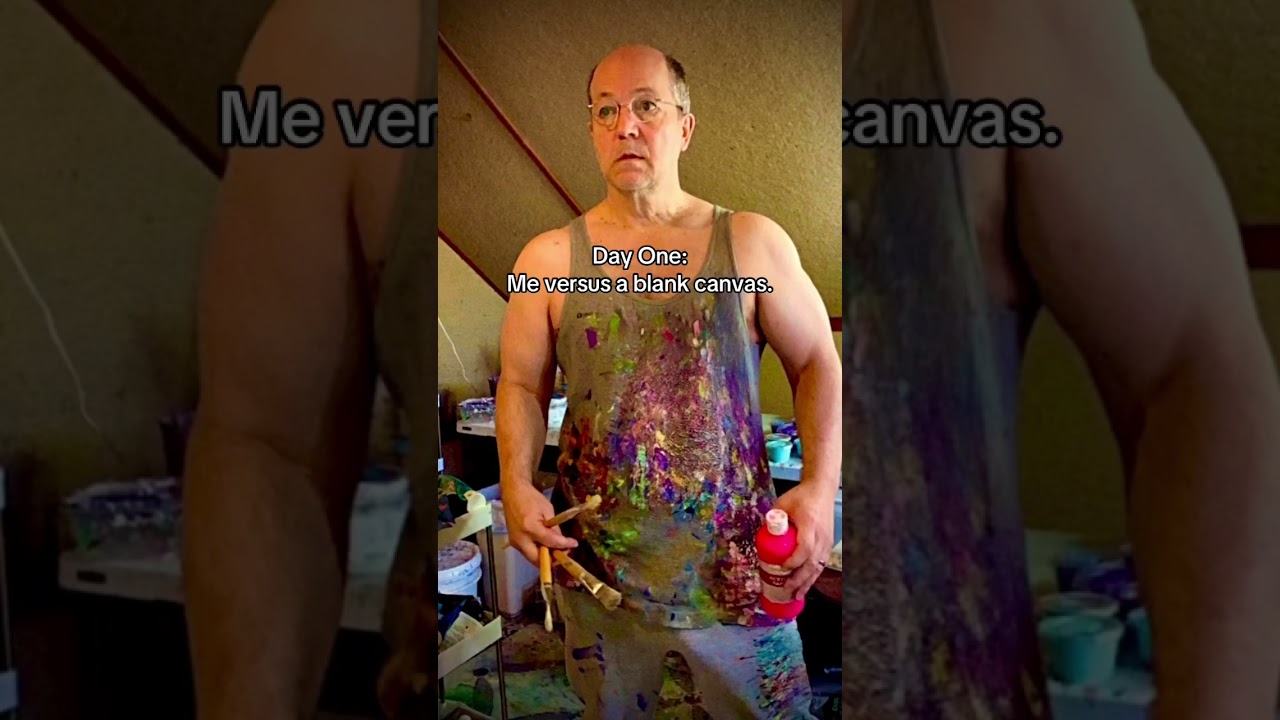 Day one: me versus blank canvas. 