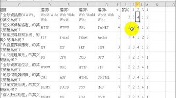 台灣商管教材研發學會數位教材_EXCEL-VBA影音教學-第二篇：函數_單元11：題庫系統-主題03：隨機排列選項
