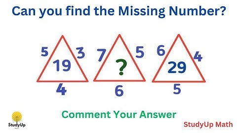 Can you find the missing number?? PART 9