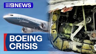Boeing faces another mid-air incident after panel falls off mid-flight | 9 News Australia
