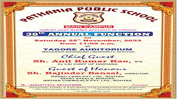 Pathania Public School Rohtak Presents 38th Annual Function