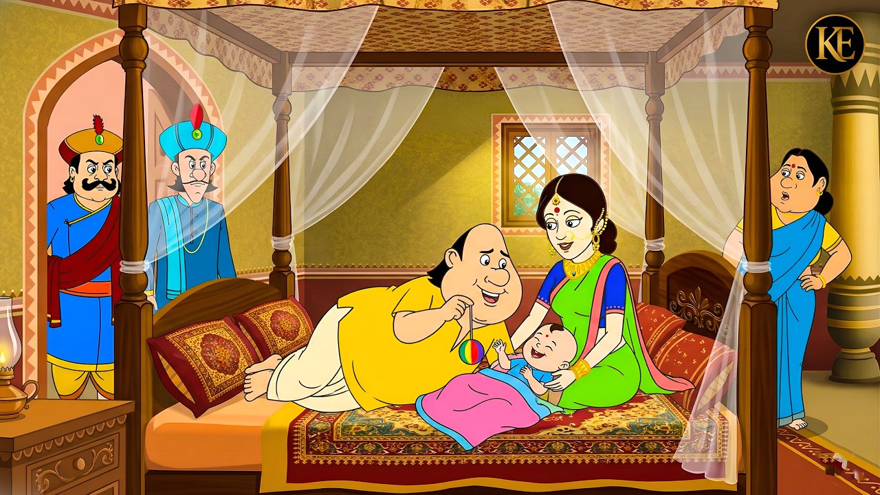 গোপাল ভাঁড় রাণীর বাচ্চাকে খাওয়াচ্ছেন, তা দেখে রাজা রেগে গেলেন।  || Gopal Bhar || New episode