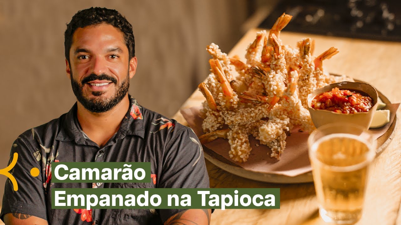 Petisco sucesso de vendas dos restaurantes Remanso: camarão empanado na tapioca | Thiago Castanho