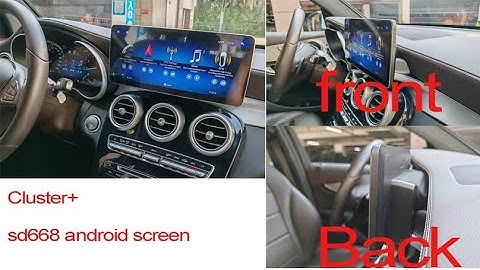 aftermarket digital cluster for benz GLC/C, use oem cluster PCB, together buy a customlize screen