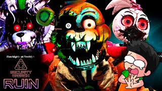 FIVE NIGHTS AT FREDDY'S SECURITY BREACH RUIN JUEGO COMPLETO | DESCUBRO TODOS LOS FINALES| JONDRES GC